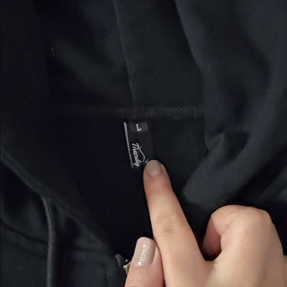 Women’s Black Zip-Up Hoodie - Picture 6 of 8